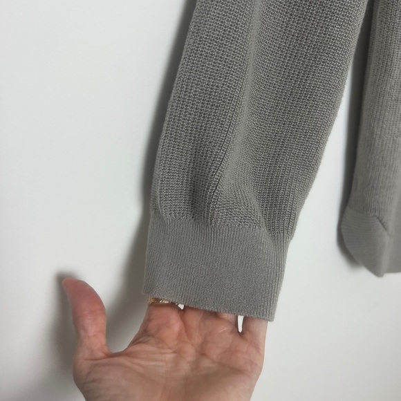 Astrologie Gray White Fuzzy Star Ribbed Boat Neck Long Sleeve Boho Sweater XXL - Picture 6 of 9